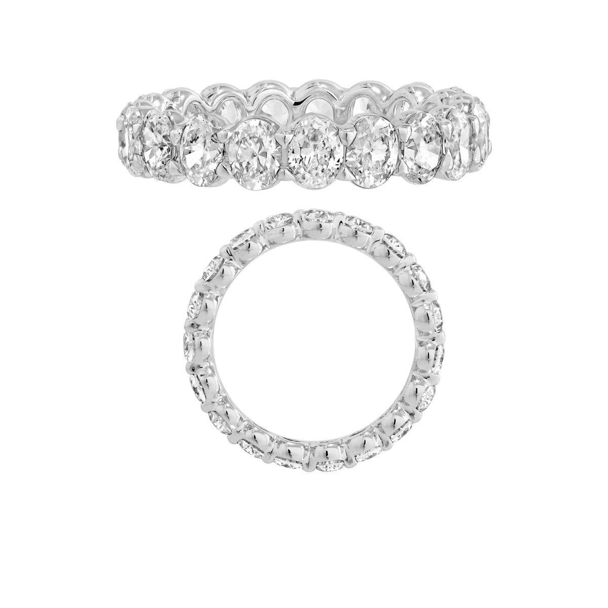 Anillo de Oro Blanco y Diamantes naturales de 3.80 quilates