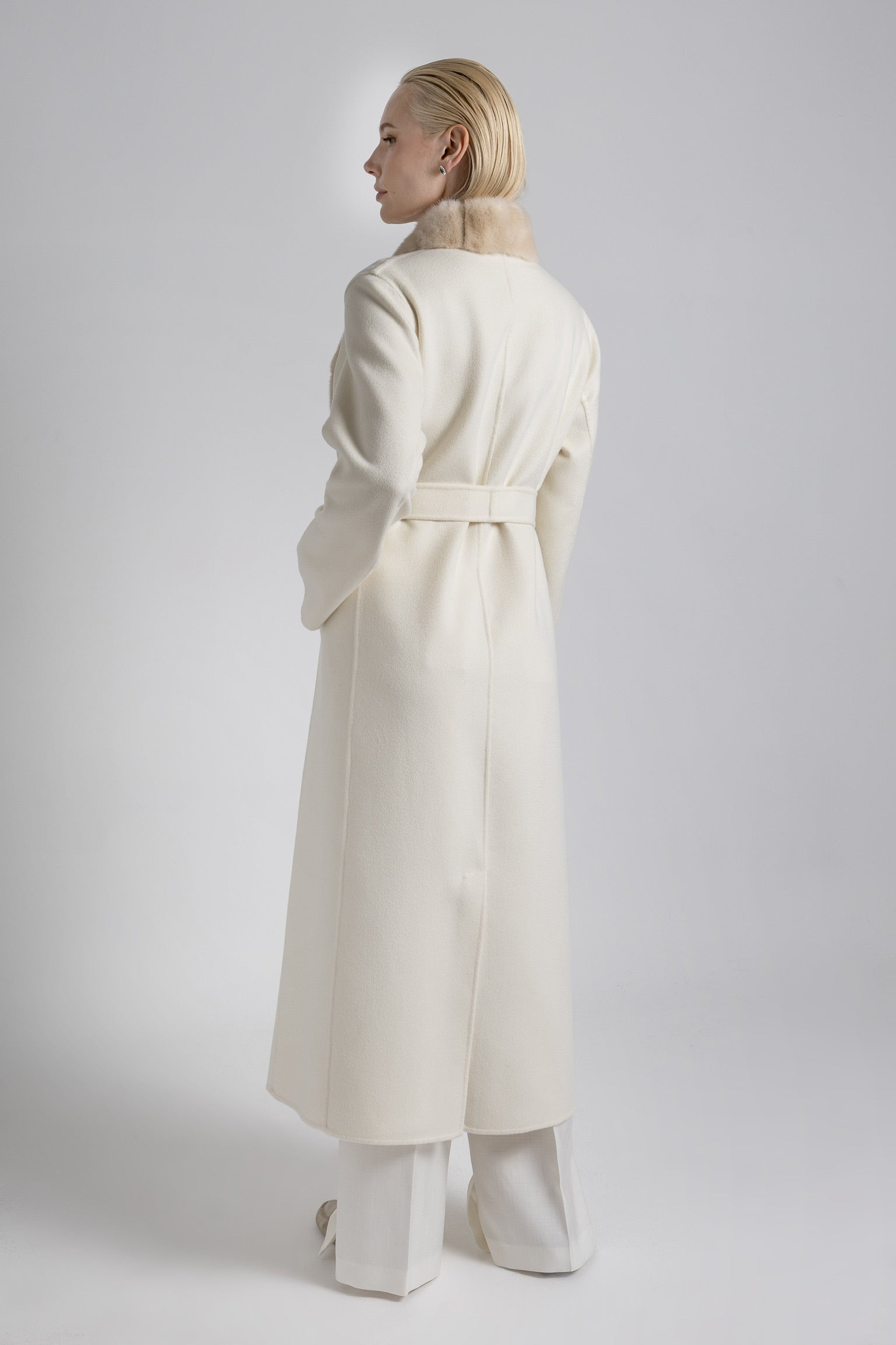 ABRIGO DE CASHMERE Y VISÓN