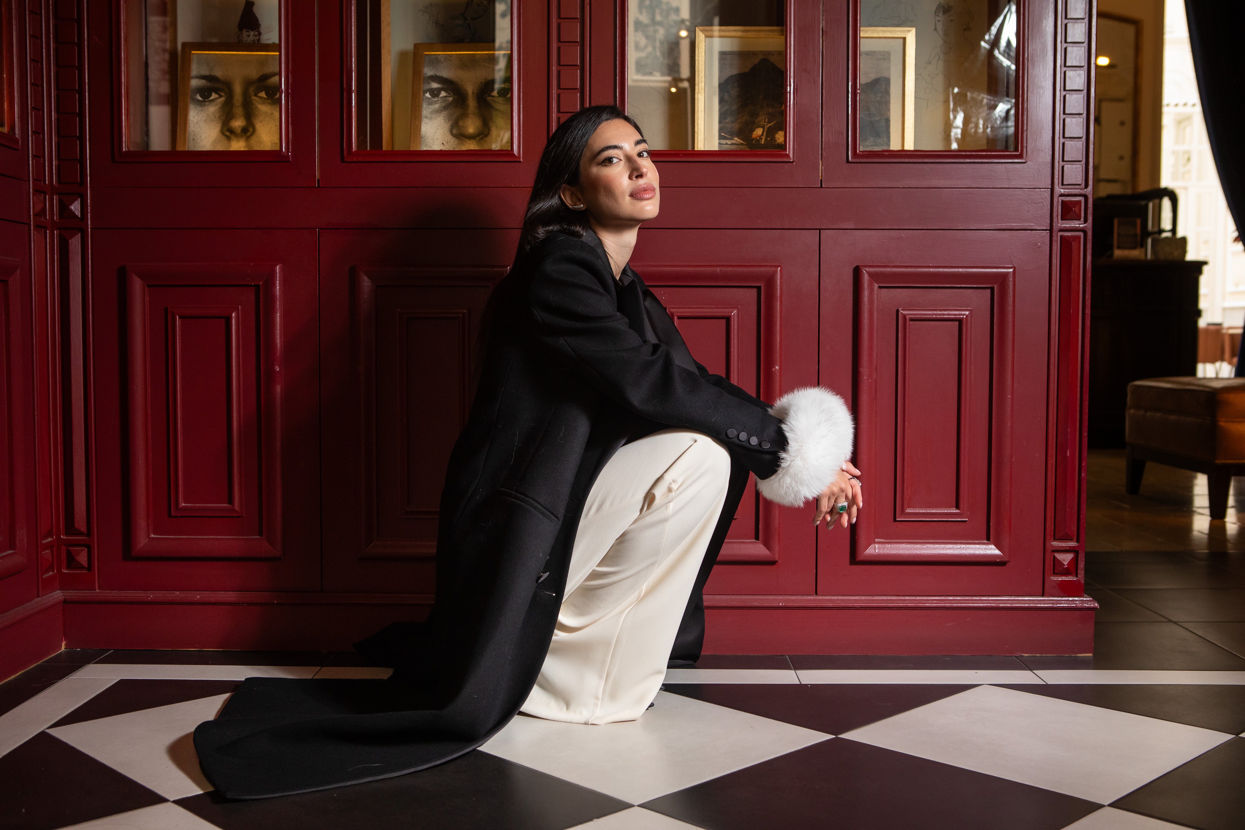 PUÑOS PELO DE ZORRO BLANCO