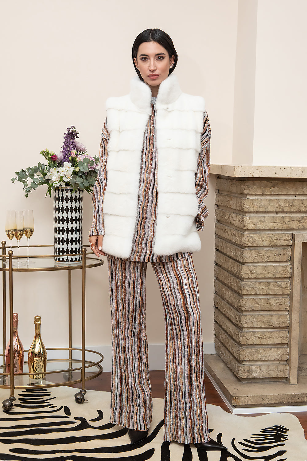 CHALECO VISÓN BLANCO