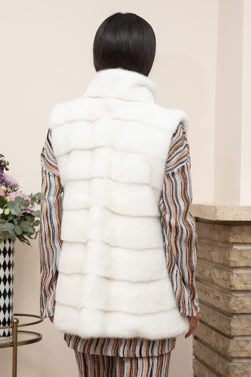 CHALECO VISÓN BLANCO