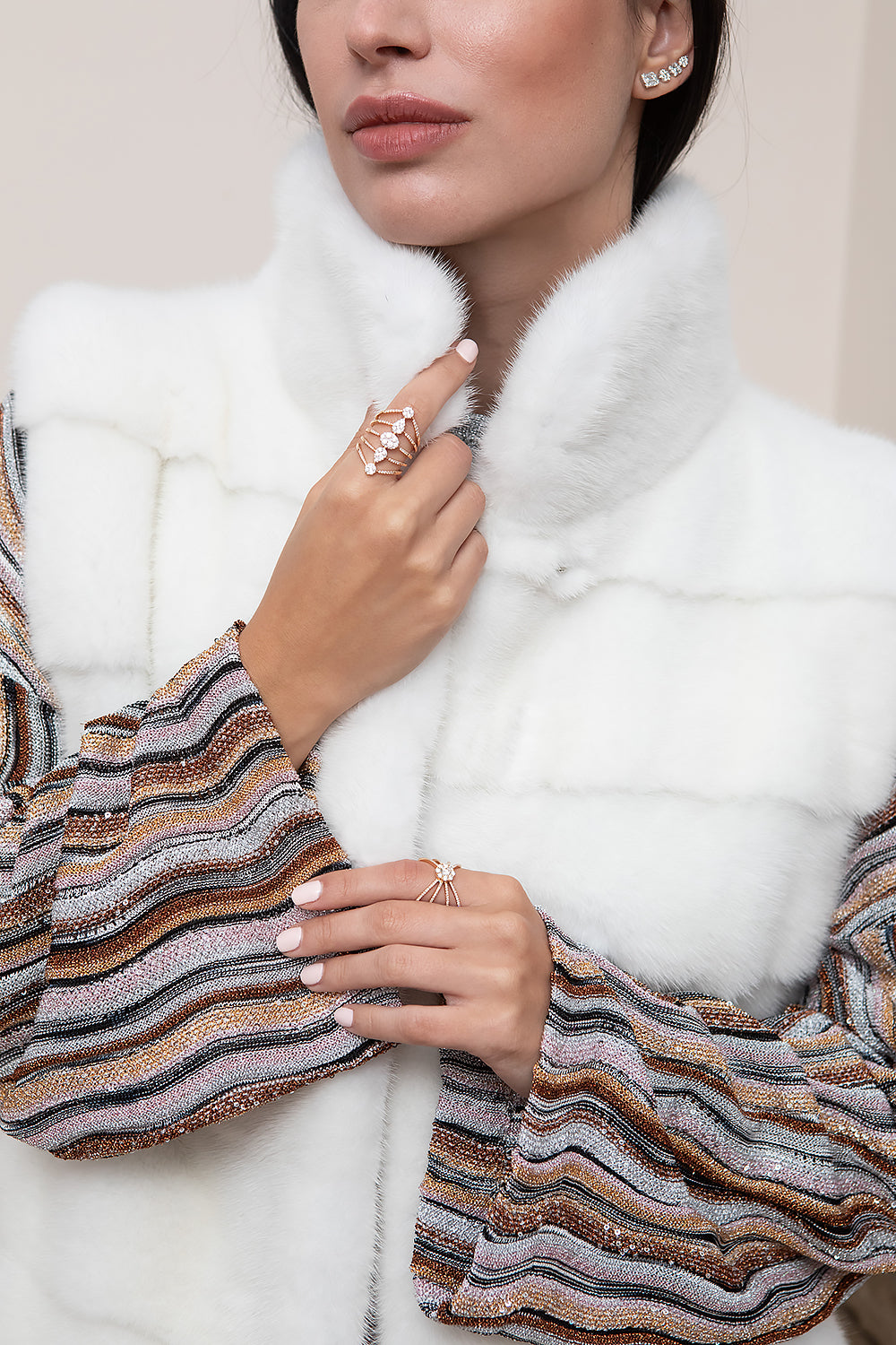 CHALECO VISÓN BLANCO