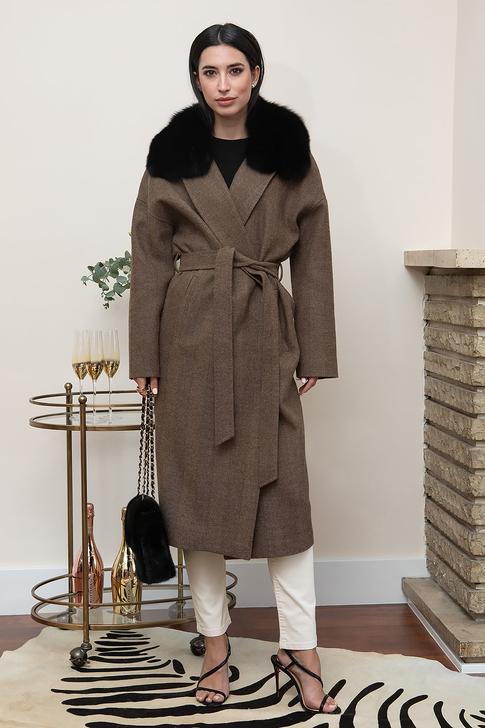 CUELLO DE ZORRO NEGRO MIDI