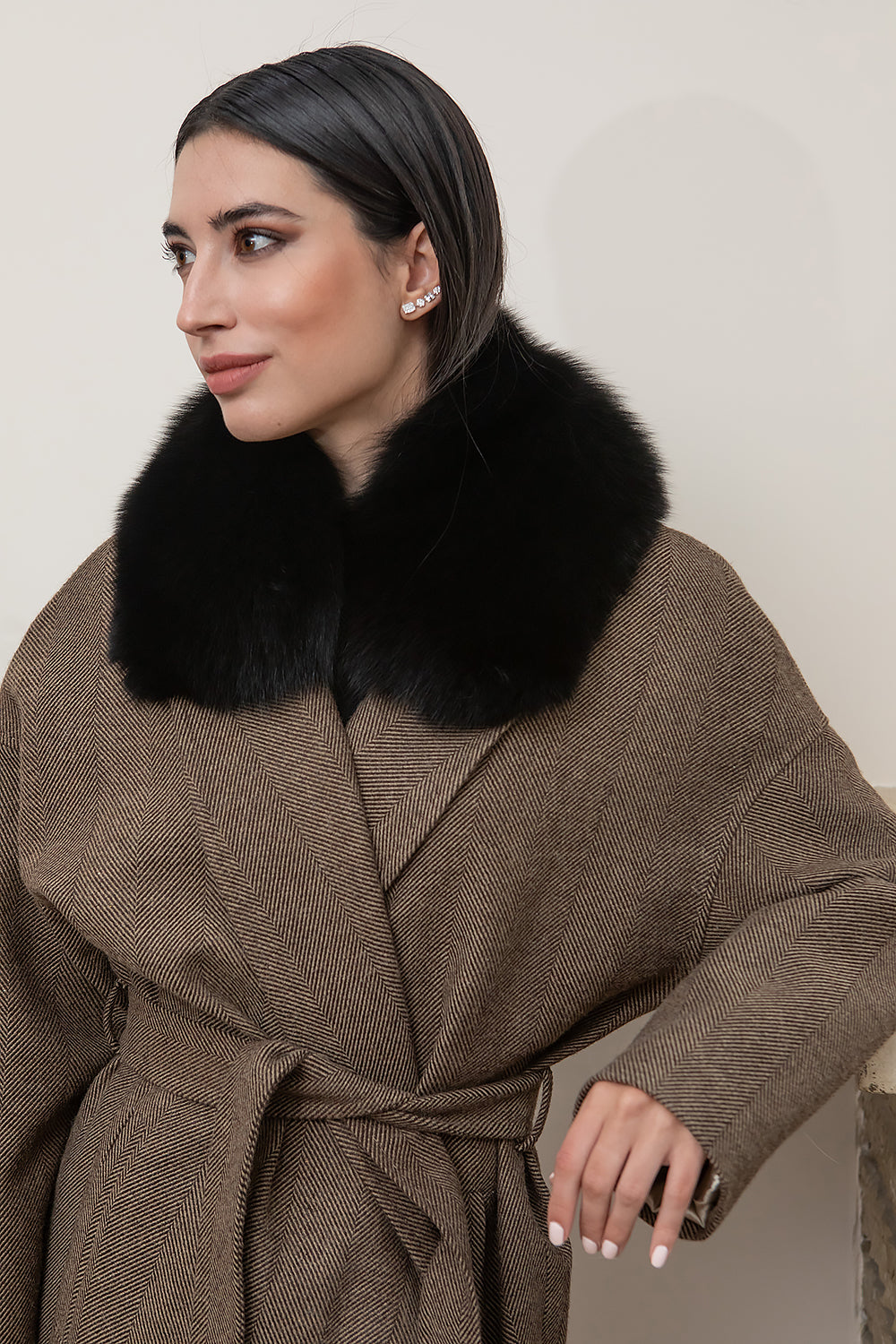 CUELLO DE ZORRO NEGRO MIDI