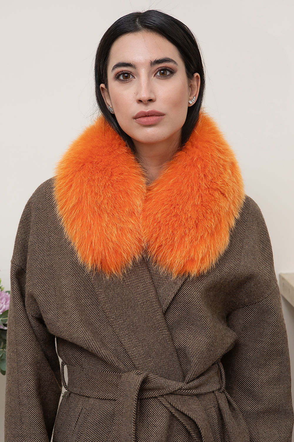 CUELLO DE ZORRO NARANJA MIDI