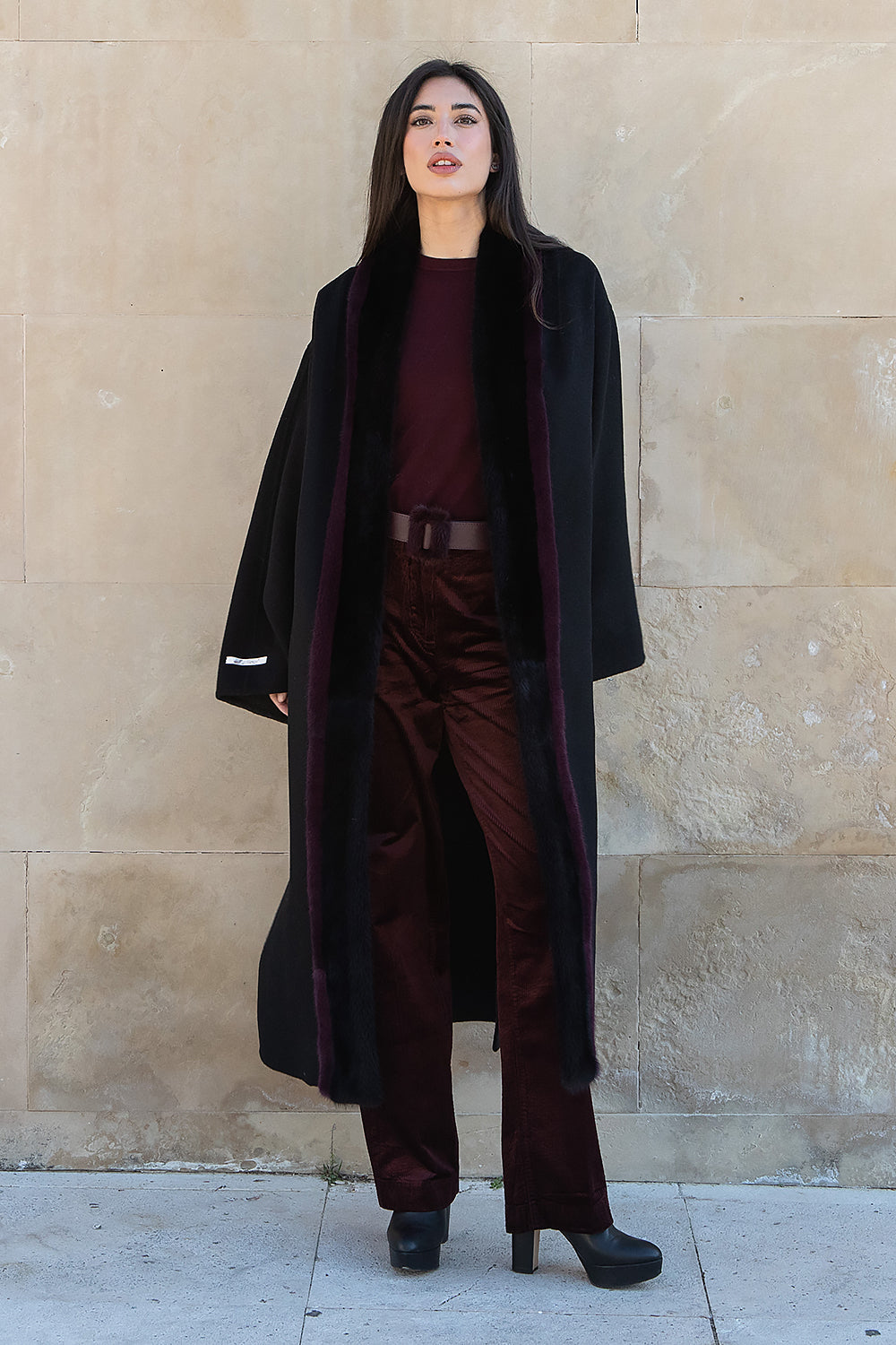 CINTURÓN HEBILLA VISÓN GRANATE