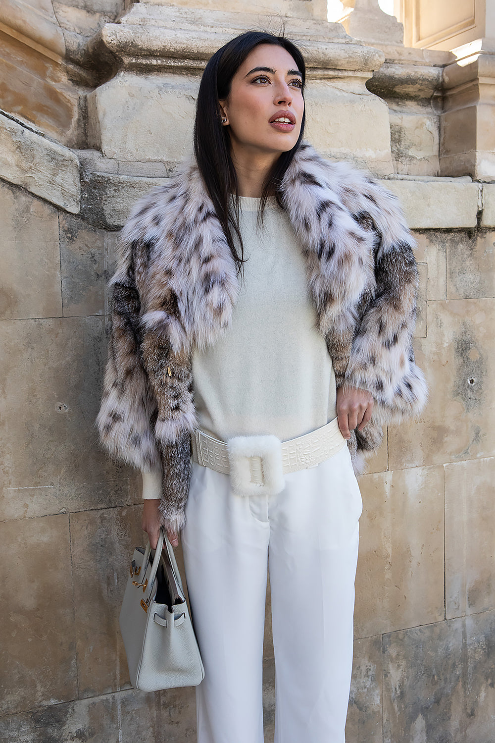 CINTURÓN HEBILLA VISÓN BLANCO