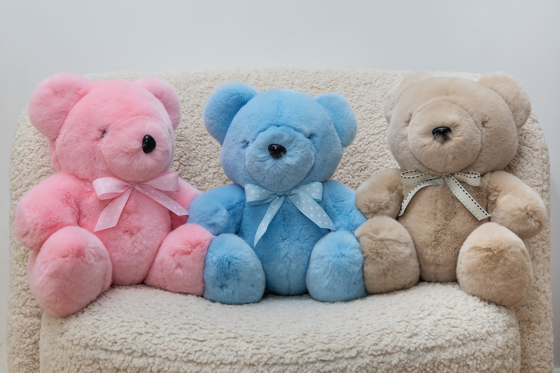 OSO PELUCHE CHINCHILLA AZUL