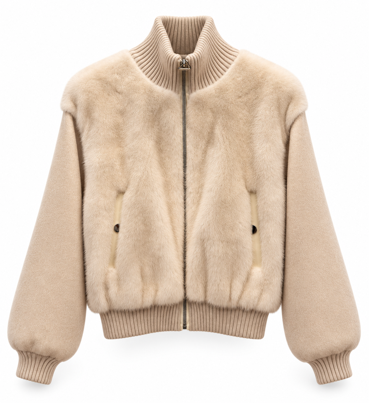 BOMBER DE CASHMERE Y VISÓN