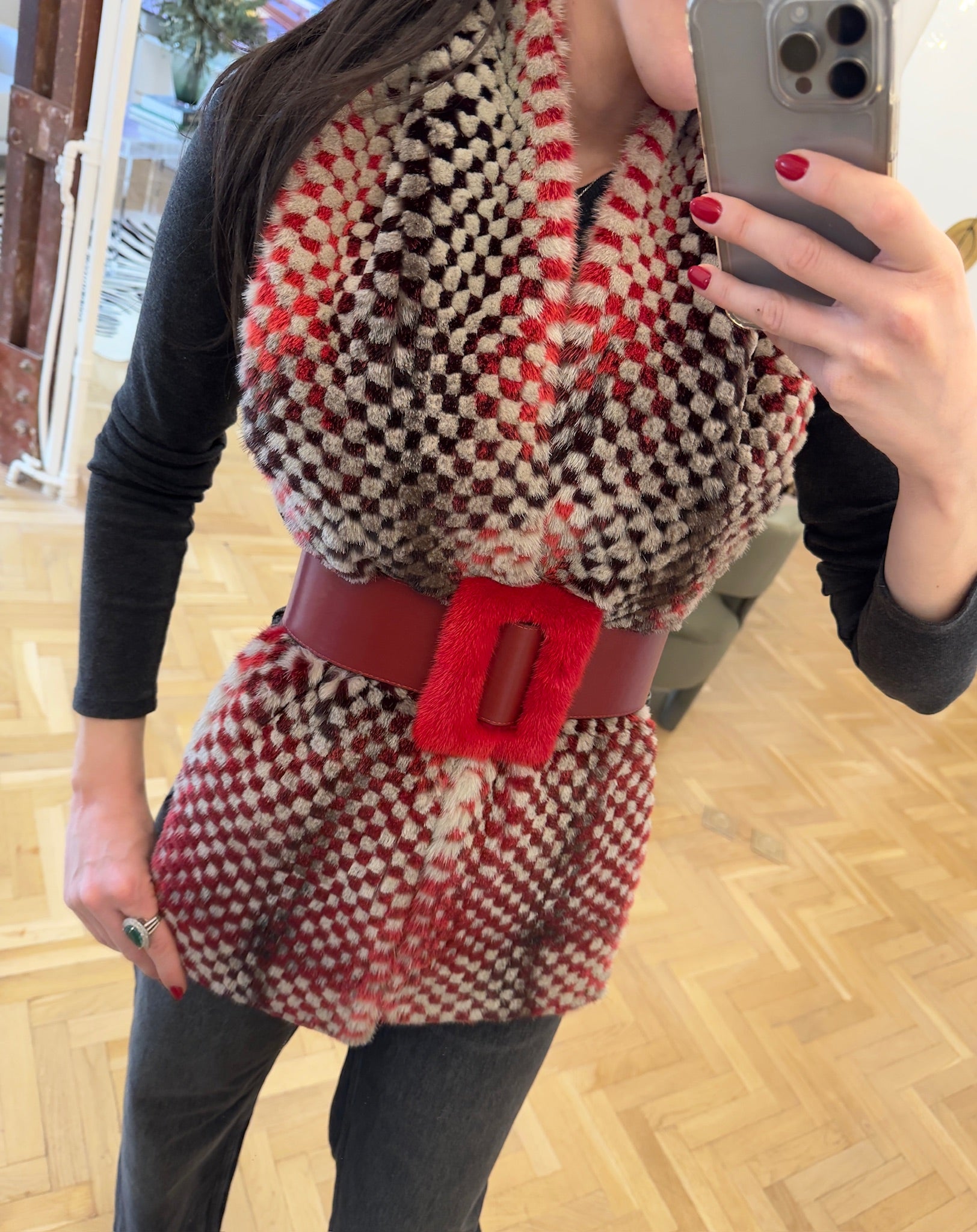 BUFANDA VISÓN CUADROS