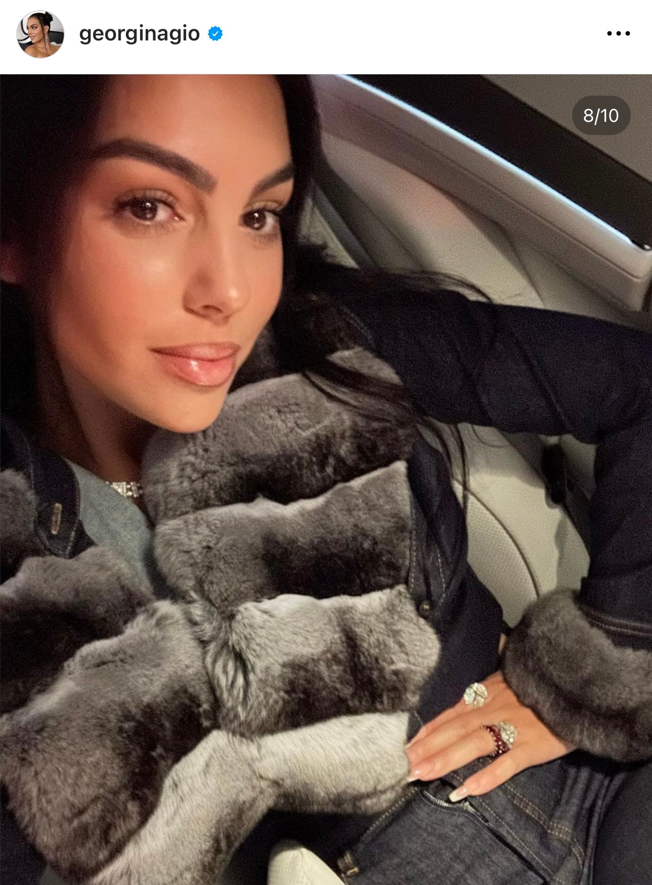 CONJUNTO CUELLO Y PUÑOS CHINCHILLAS