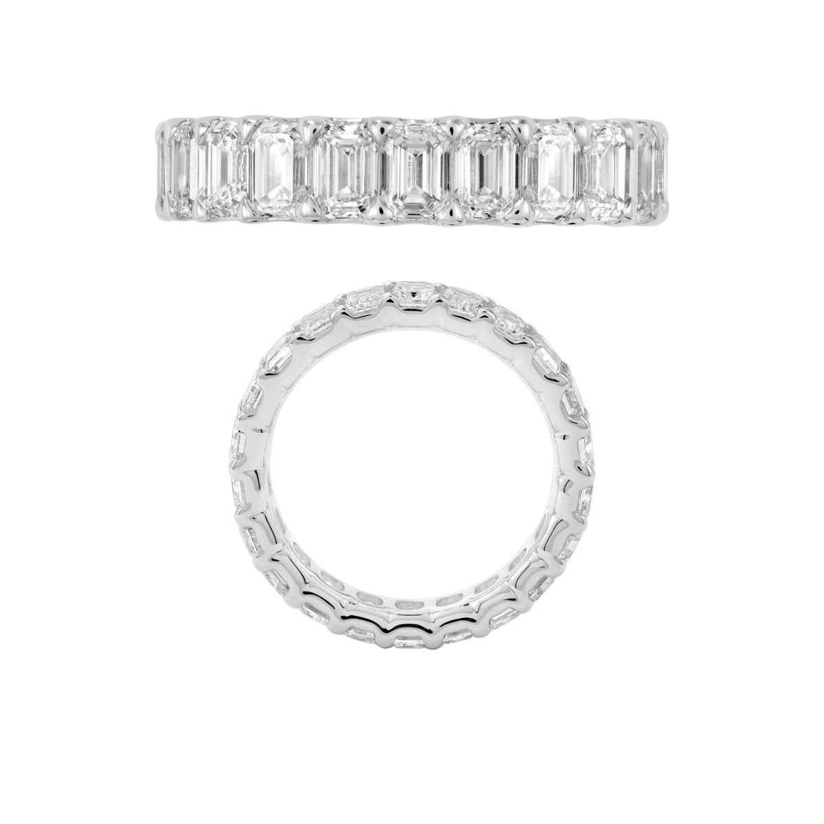Anillo de Oro Blanco y Diamantes naturales de 4.40 quilates