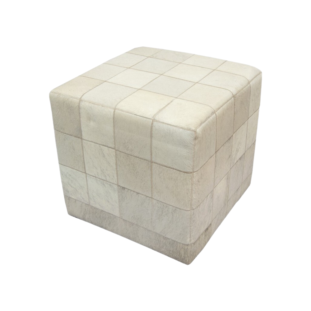 POUF VACA BLANCO