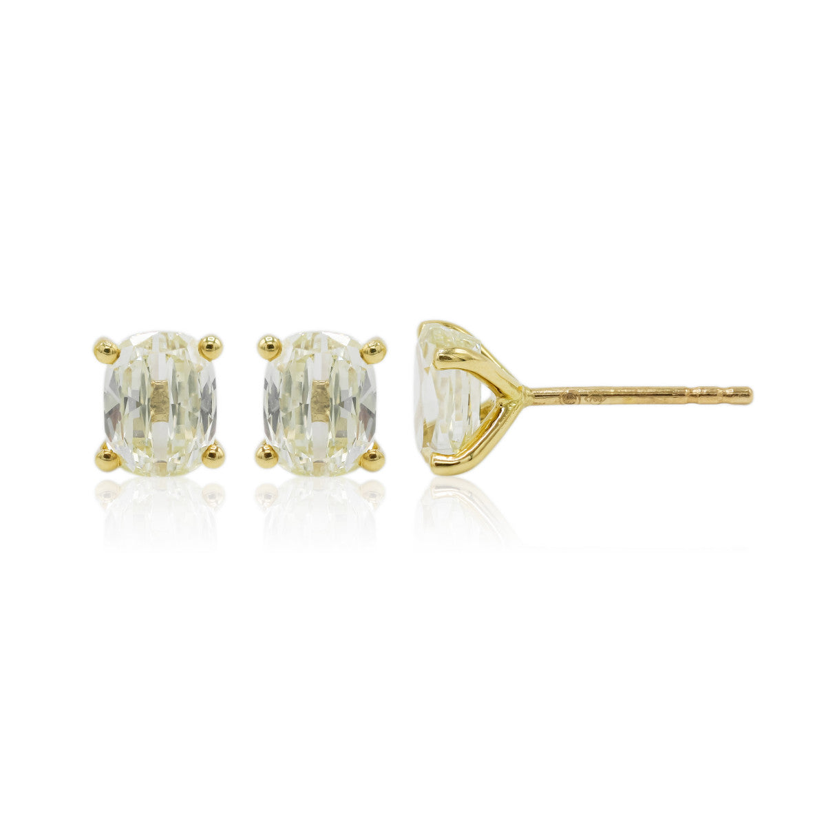Pendientes Diamantes de Oro Amarillo