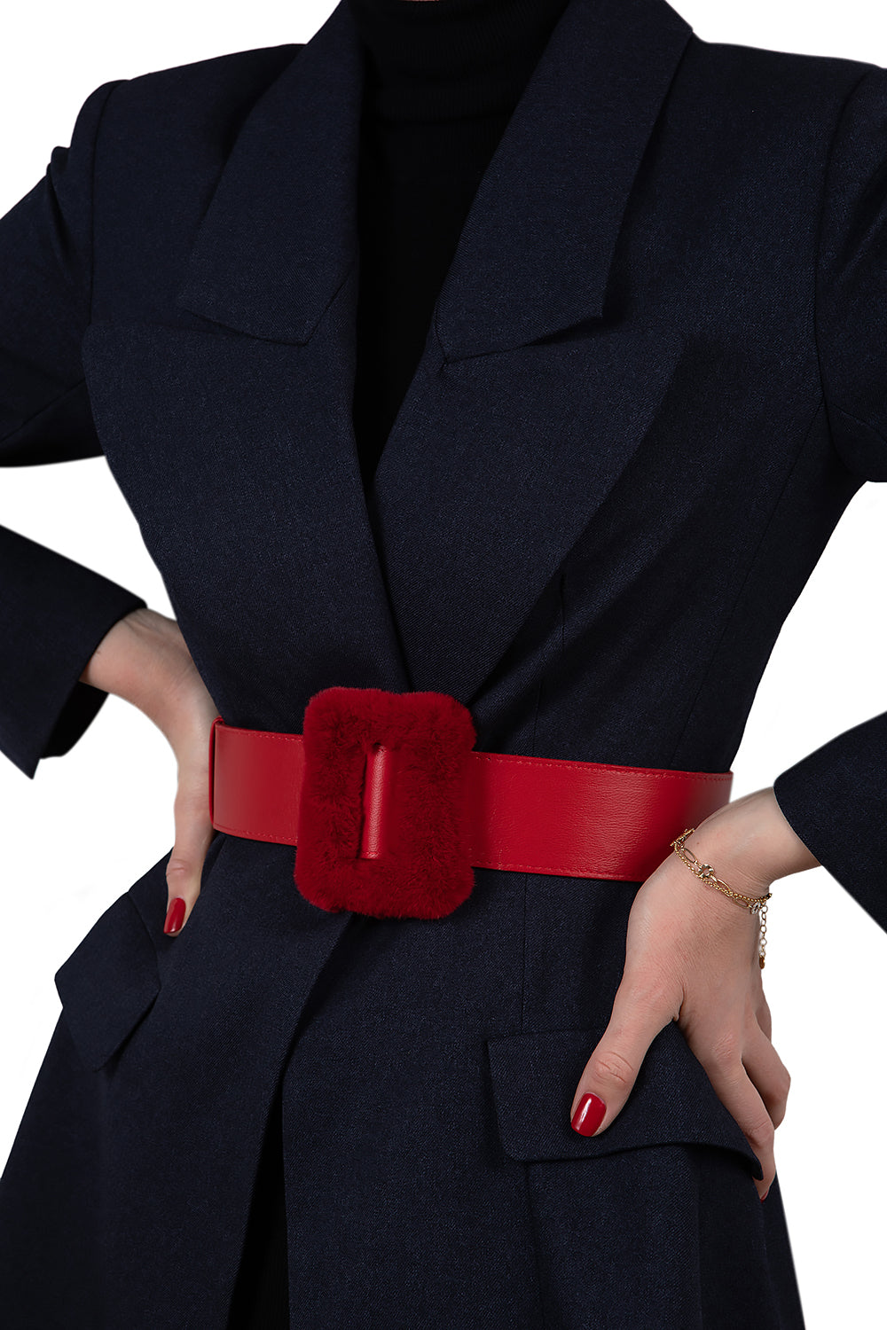 CINTURÓN HEBILLA ROJO - Tacchy Official Online Store