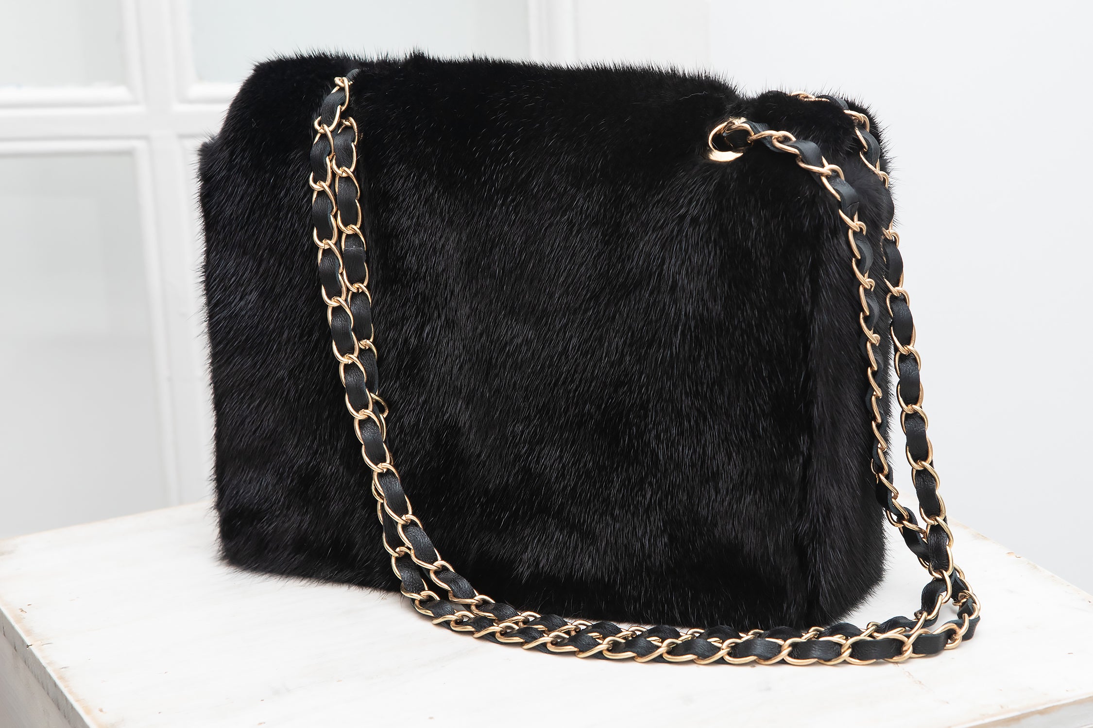 BOLSO SHOPPER VISÓN NEGRO