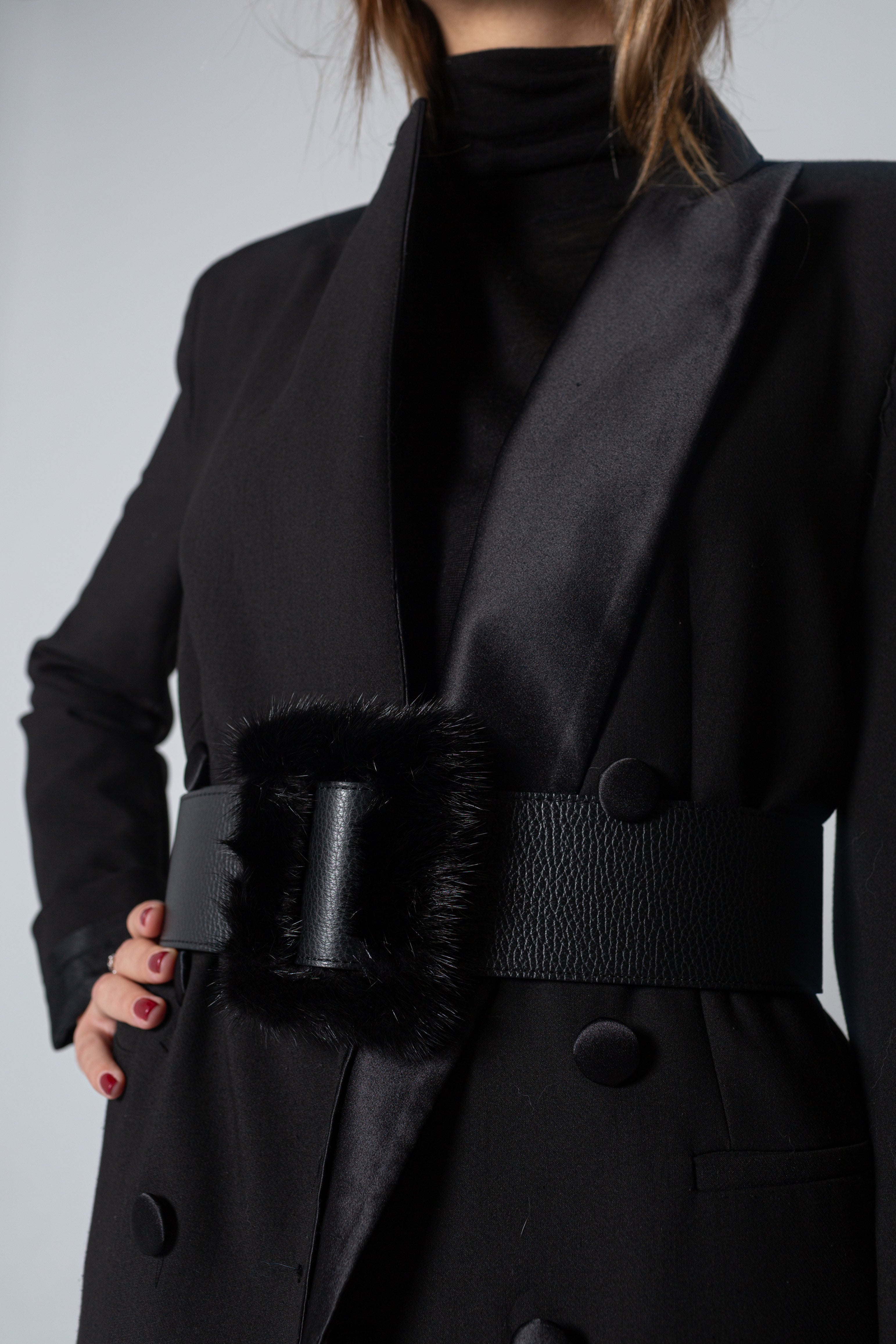 CINTURÓN HEBILLA NEGRO - Tacchy Official Online Store