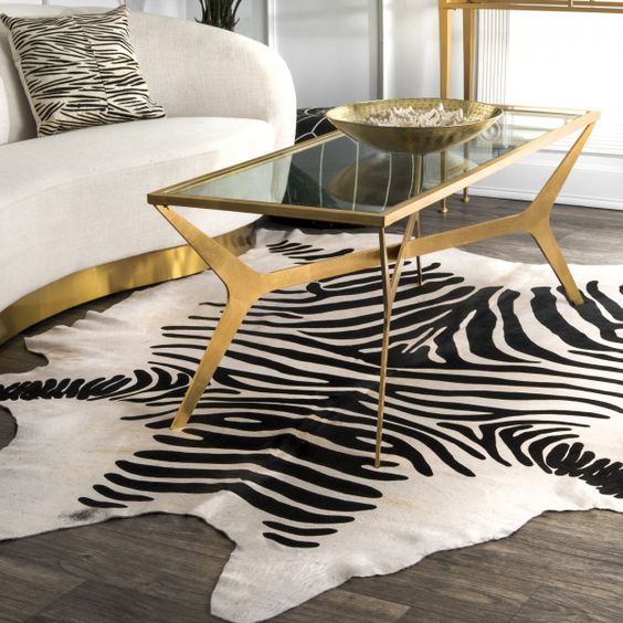 Black and White Rug