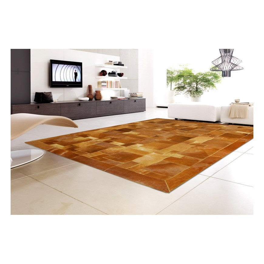 Alfombra Cuadros Marrón