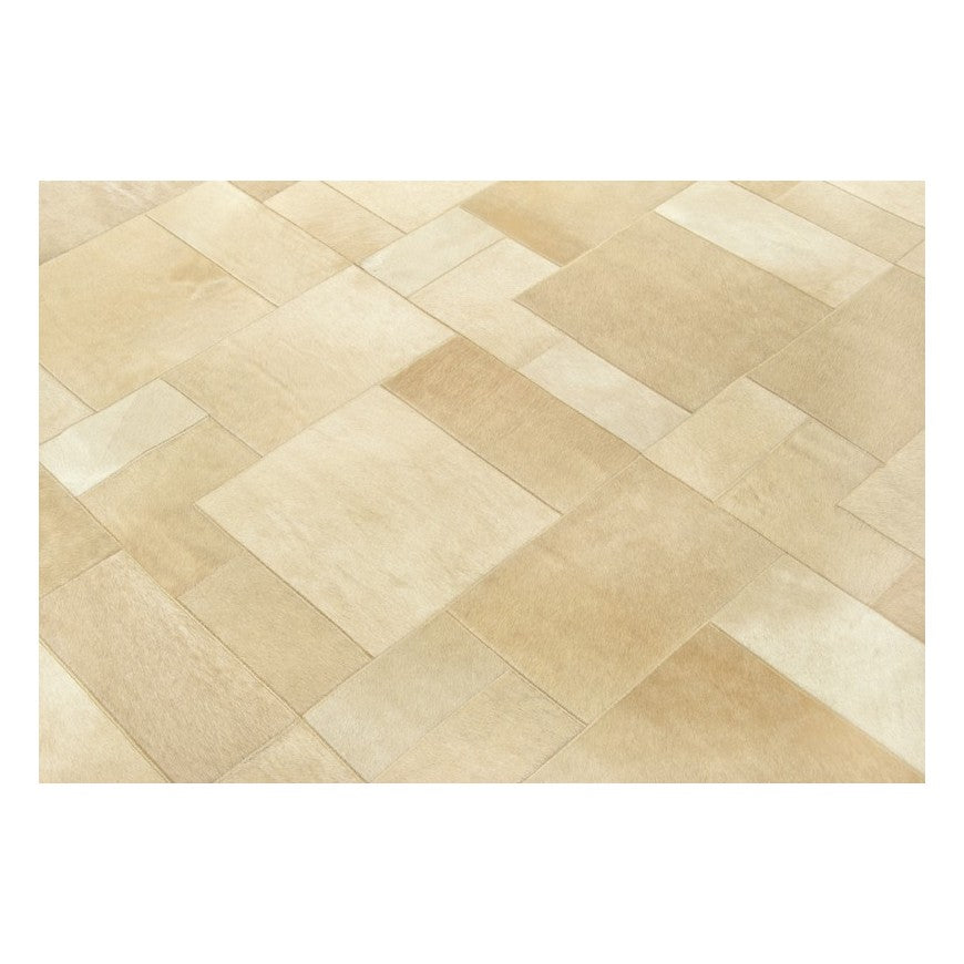 Alfombra Cuadros Beige