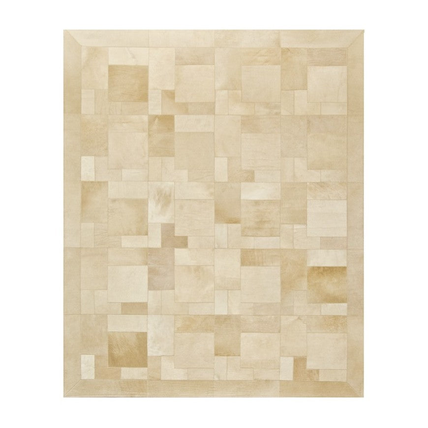 Alfombra Cuadros Beige