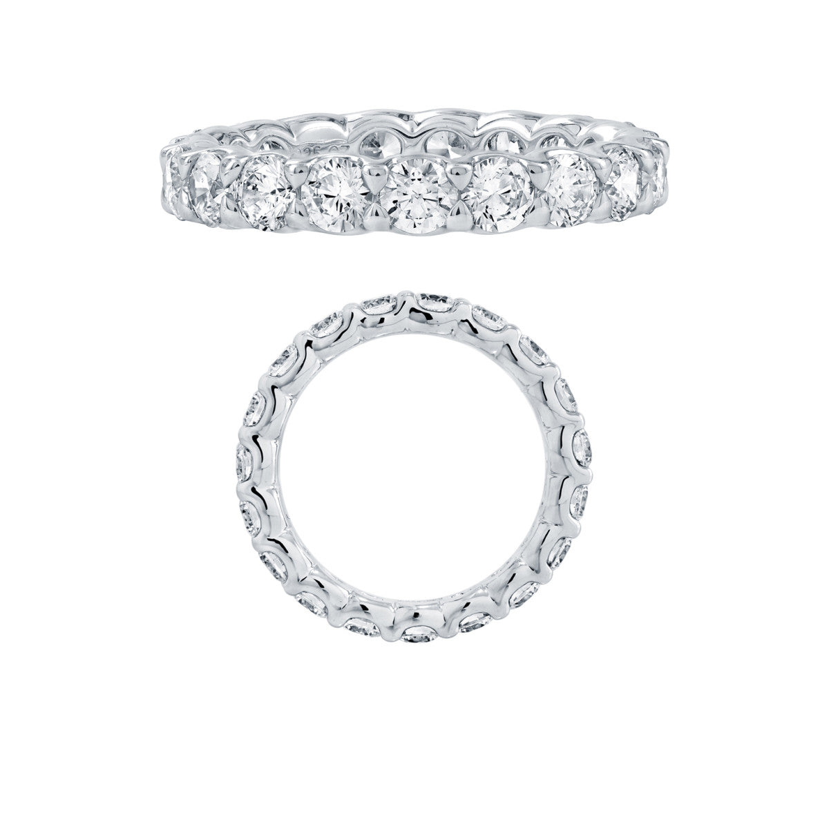 Anillo de Oro Blanco y Diamantes naturales de 2.85 quilates