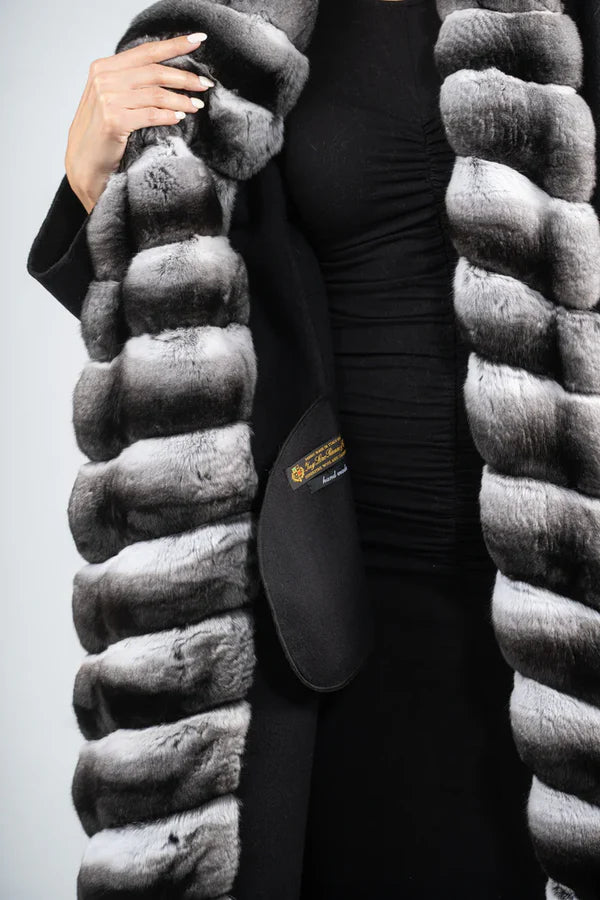 CHALECO MIDI CASHMERE/LORO PIANA CHINCHILLAS