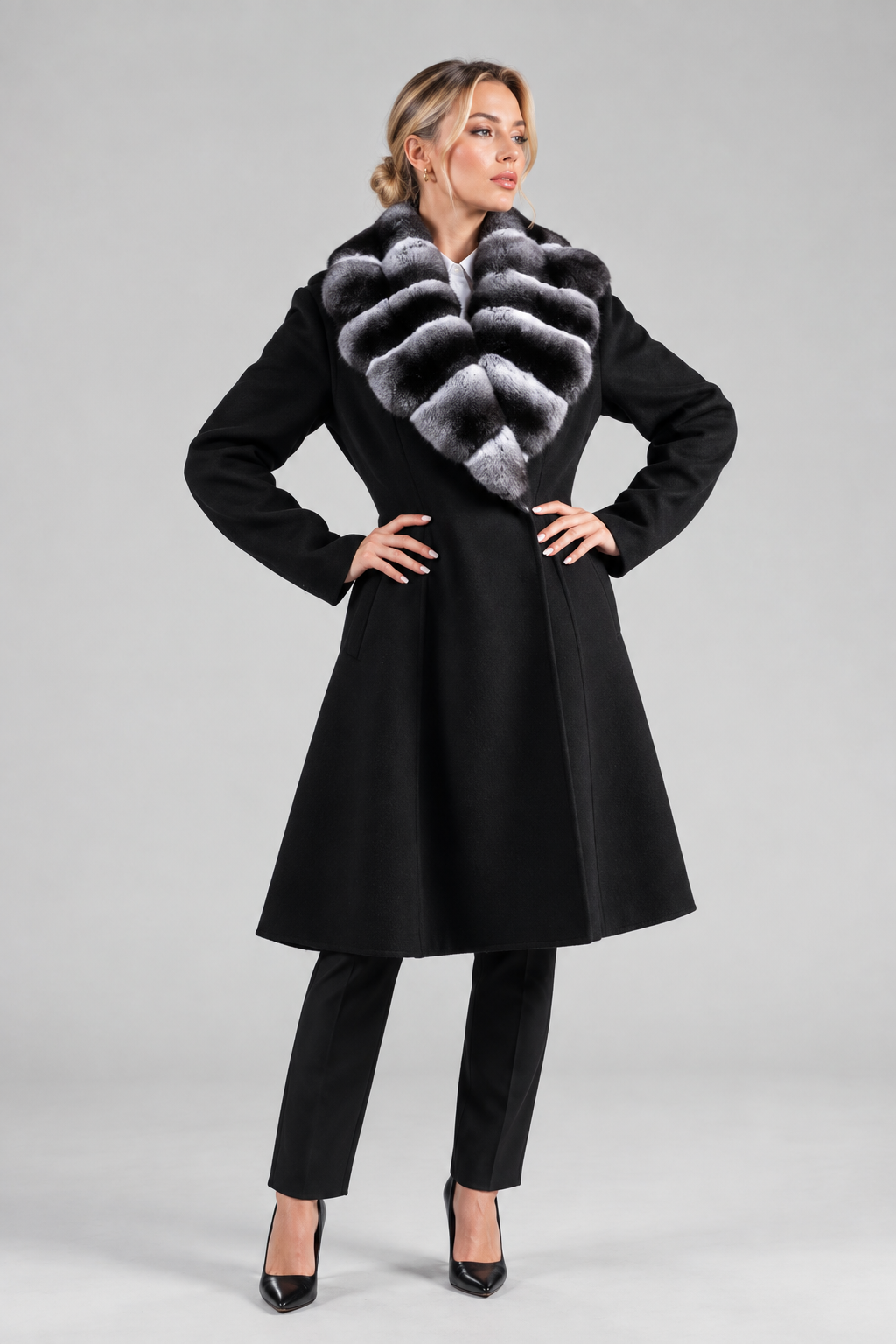 CASHMERE/LORO PIANA COAT MARTAS CIBELINES