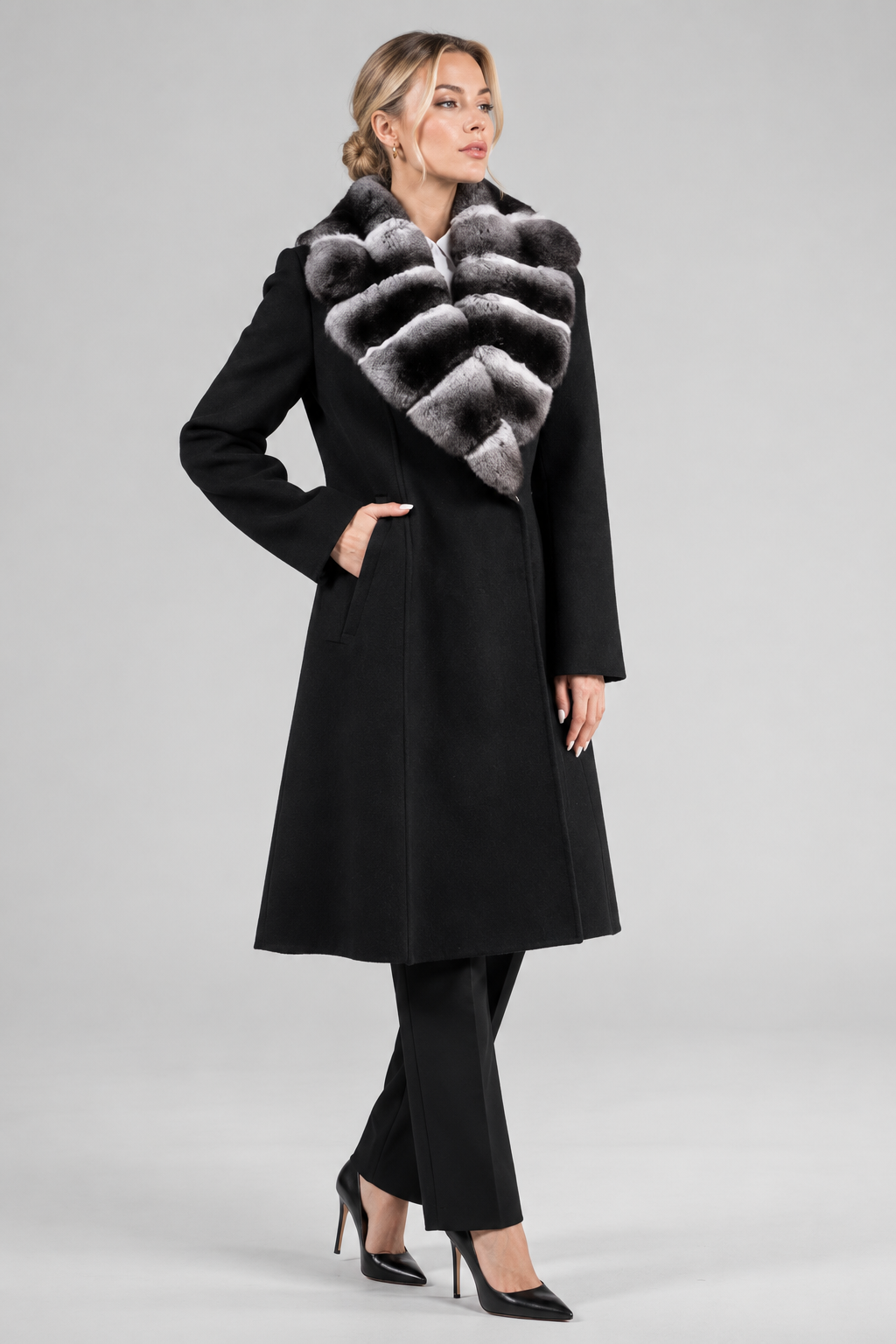 CASHMERE/LORO PIANA COAT MARTAS CIBELINES
