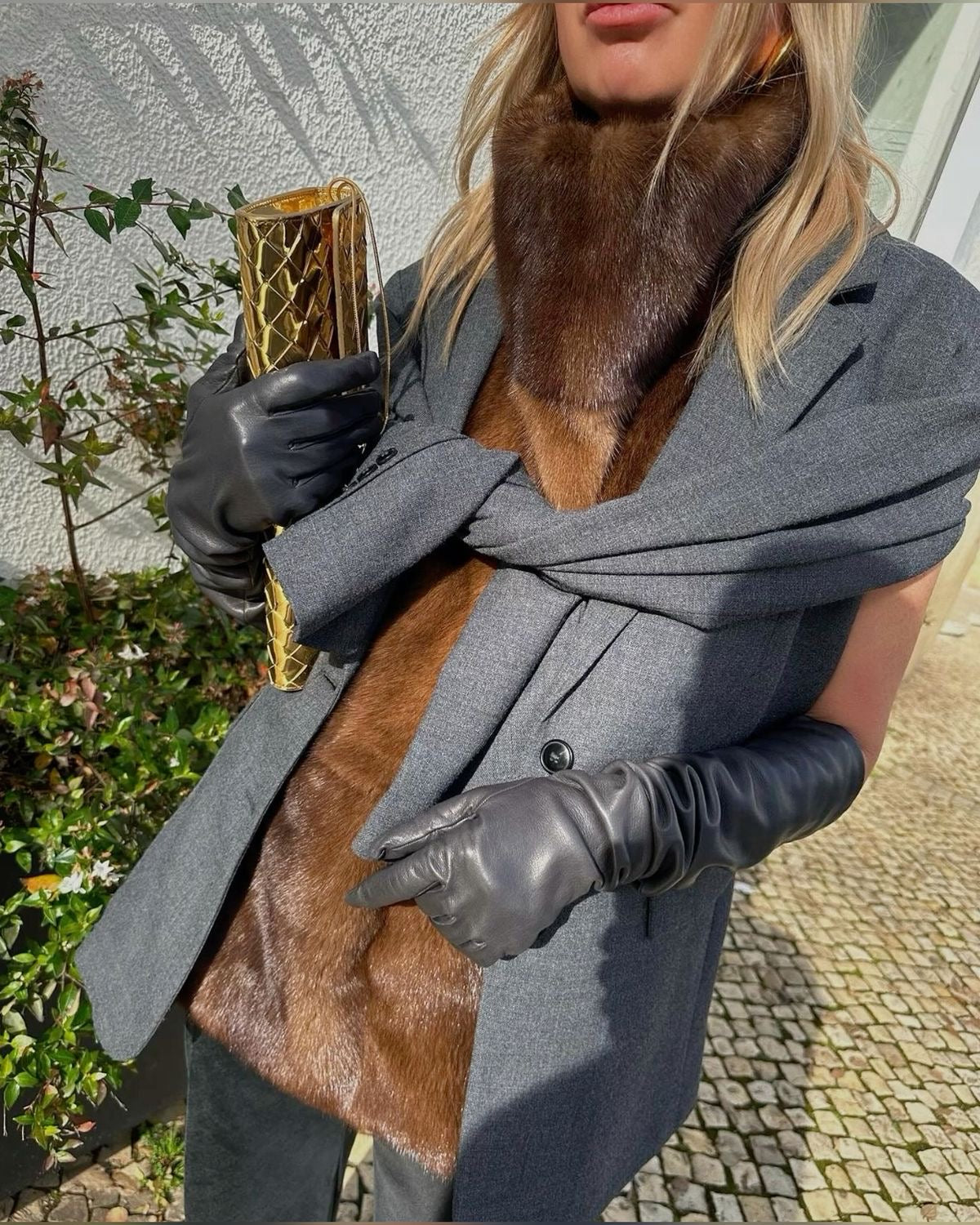 JERSEY VISÓN MARRÓN COGNAC