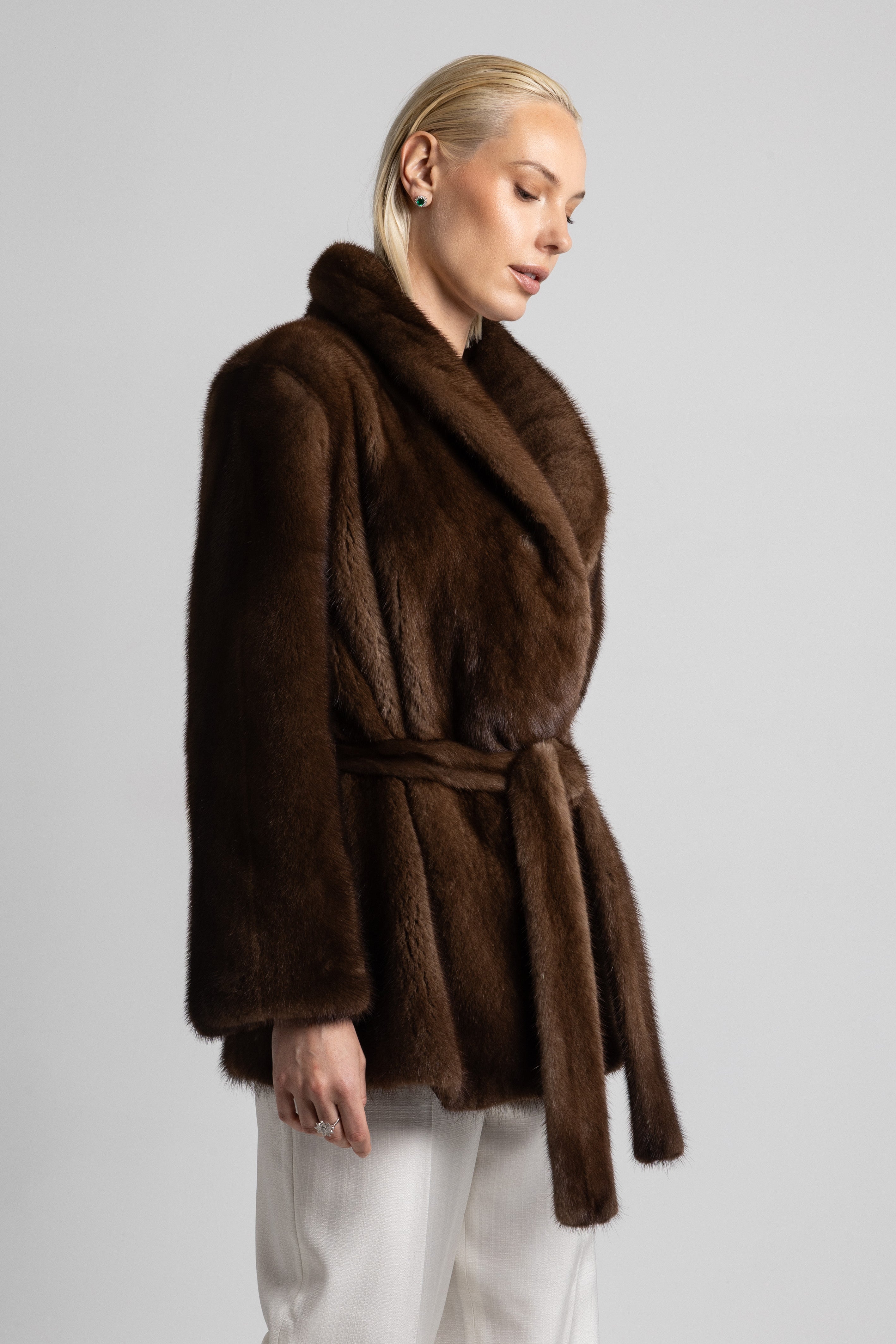 WHITE MINK JACKET