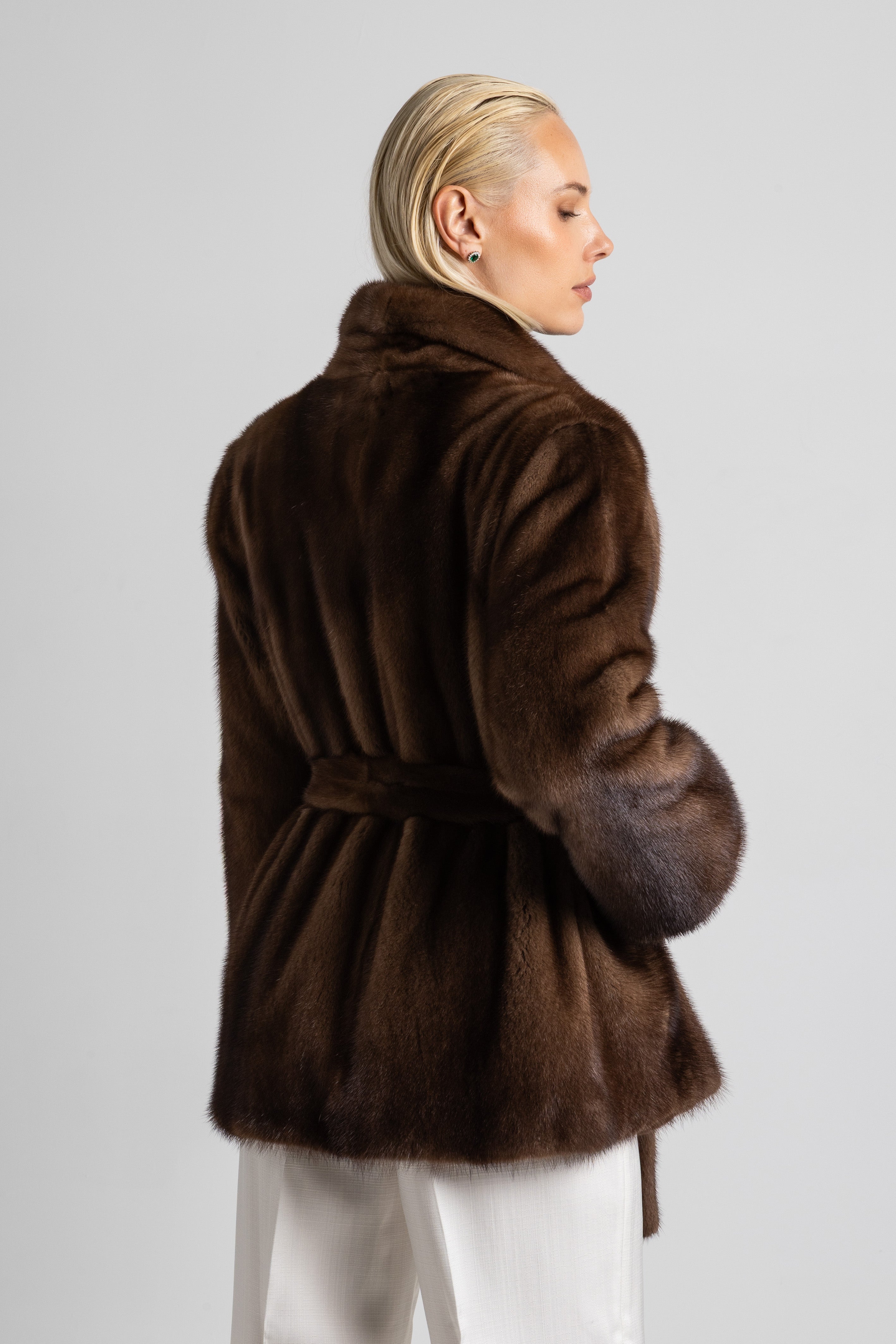 WHITE MINK JACKET