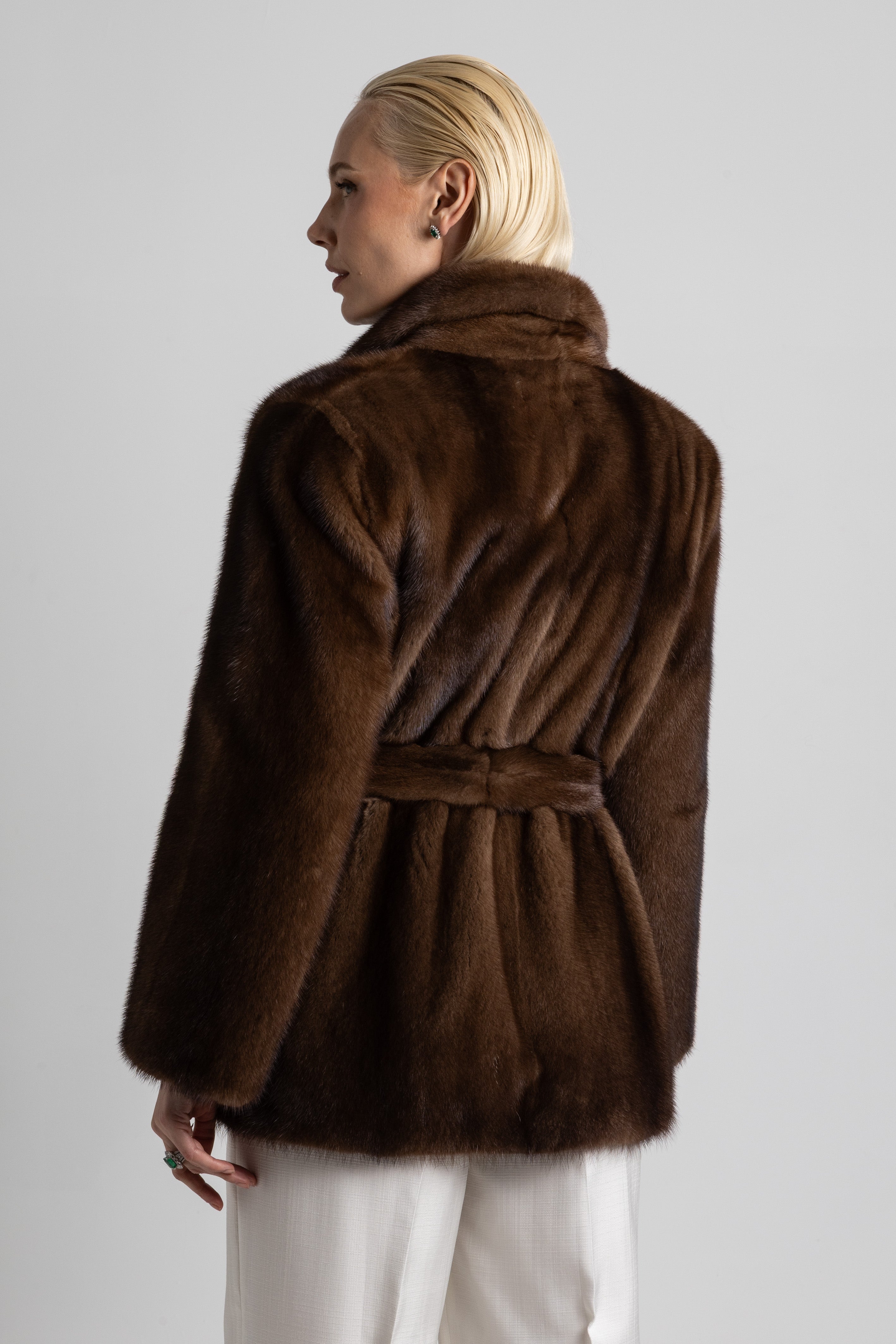 WHITE MINK JACKET
