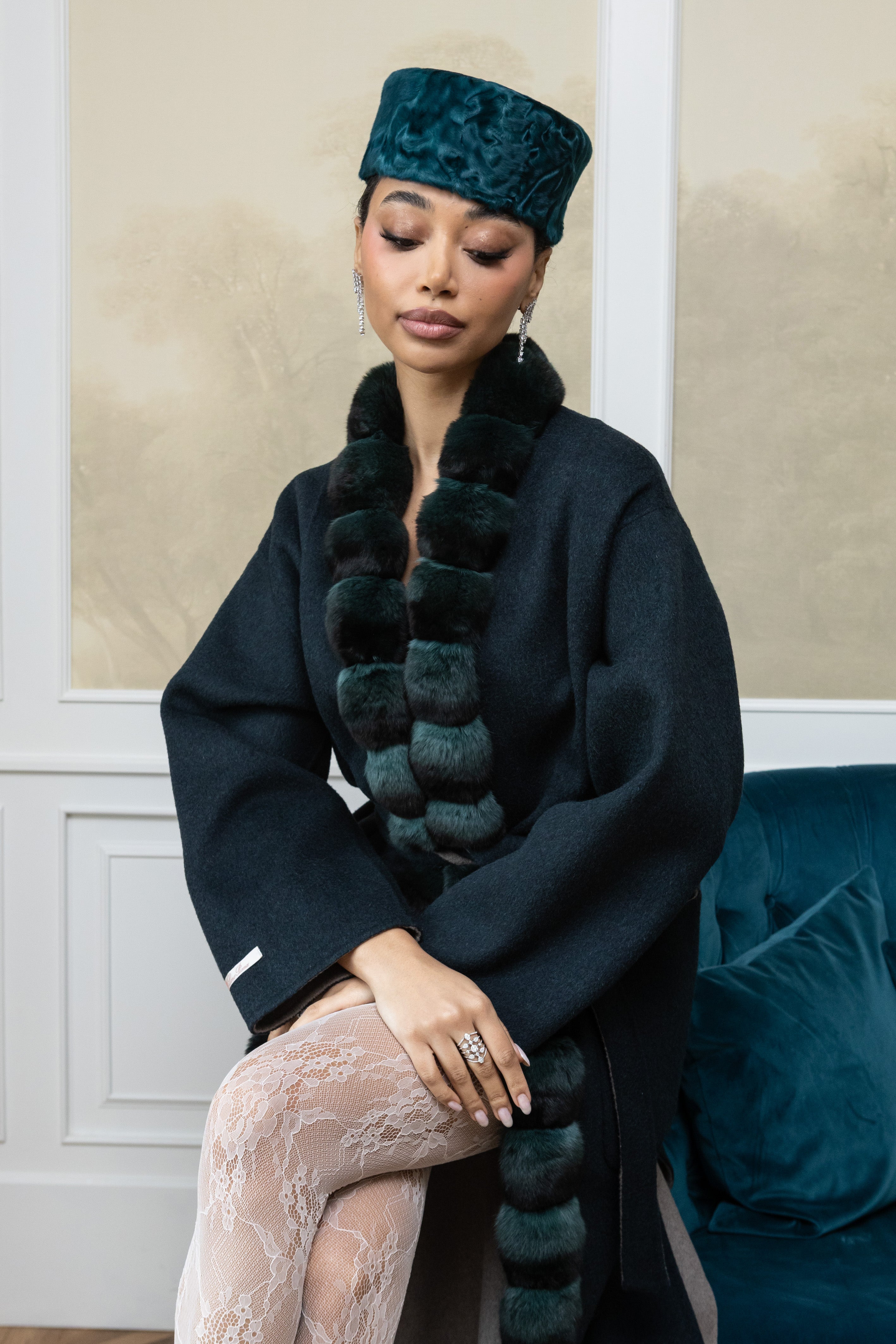 GORRO ASTRACÁN VERDE