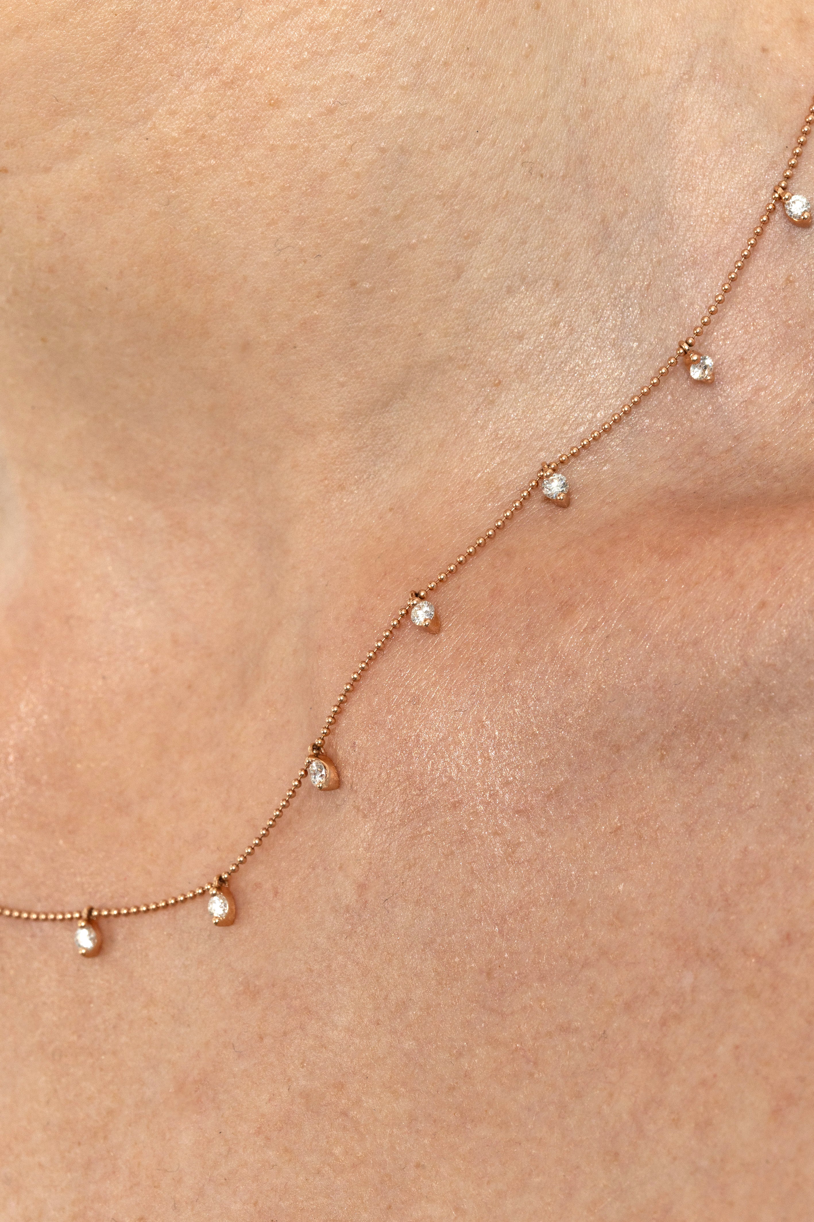 Colgante Oro Rosa y Diamantes