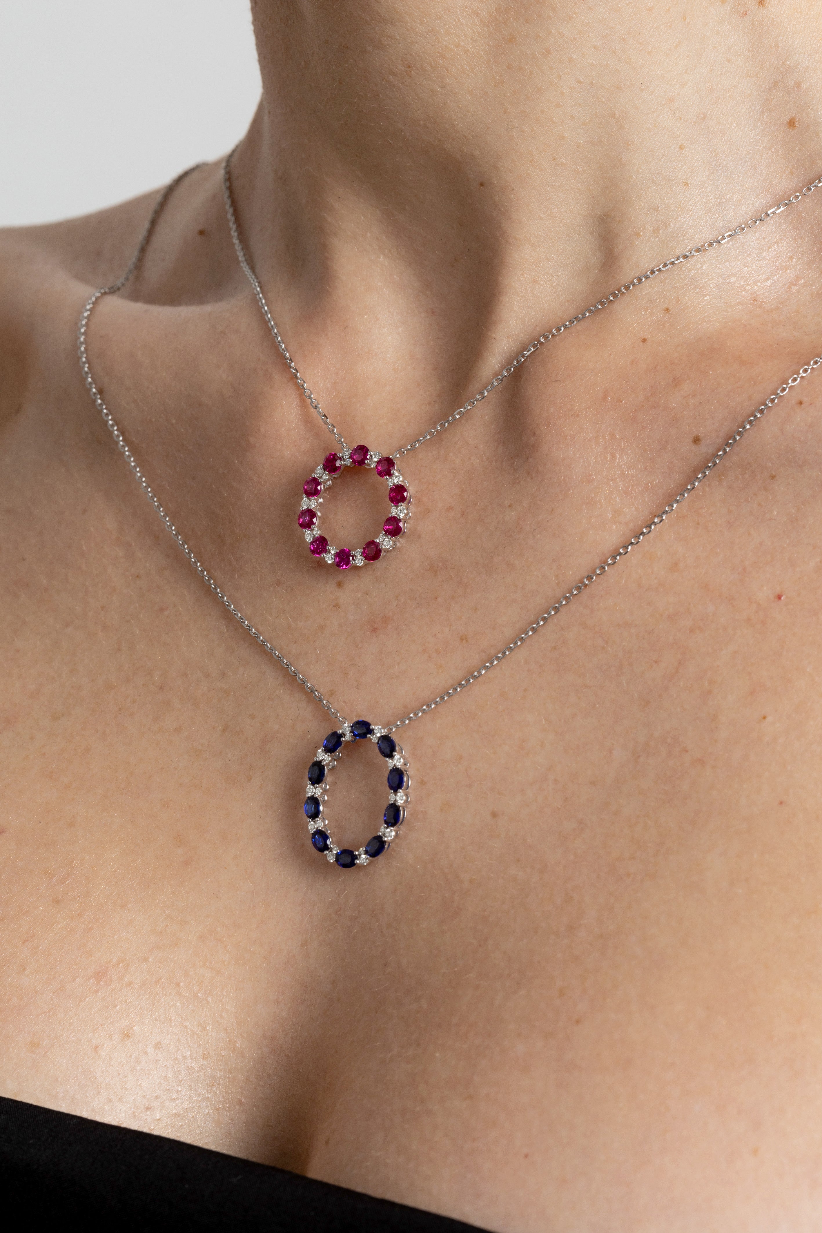 Colgante Rubíes y Diamantes