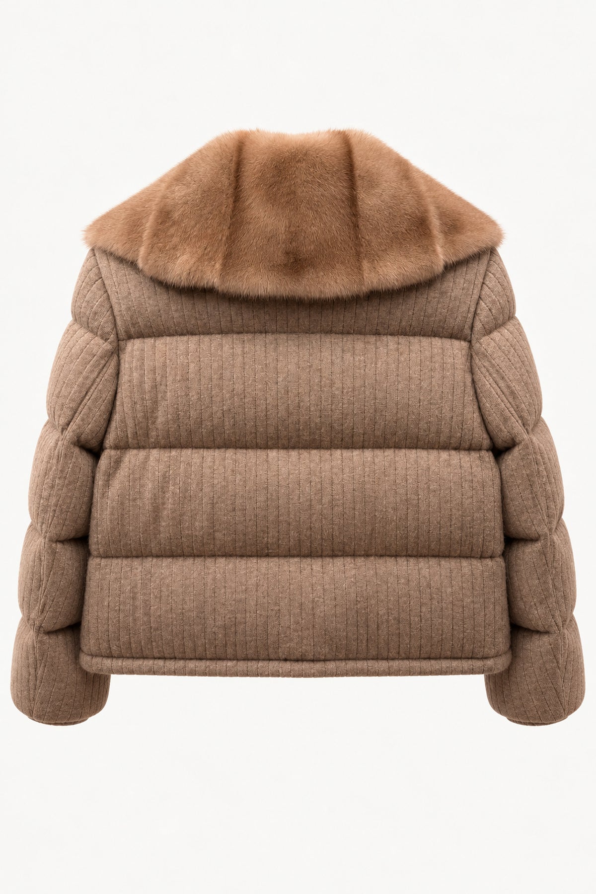 BOMBER DE CASHMERE Y CUELLO DE VISÓN