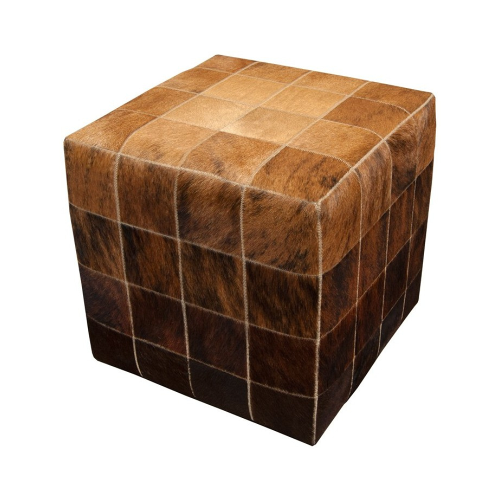 POUF VACA CAMEL