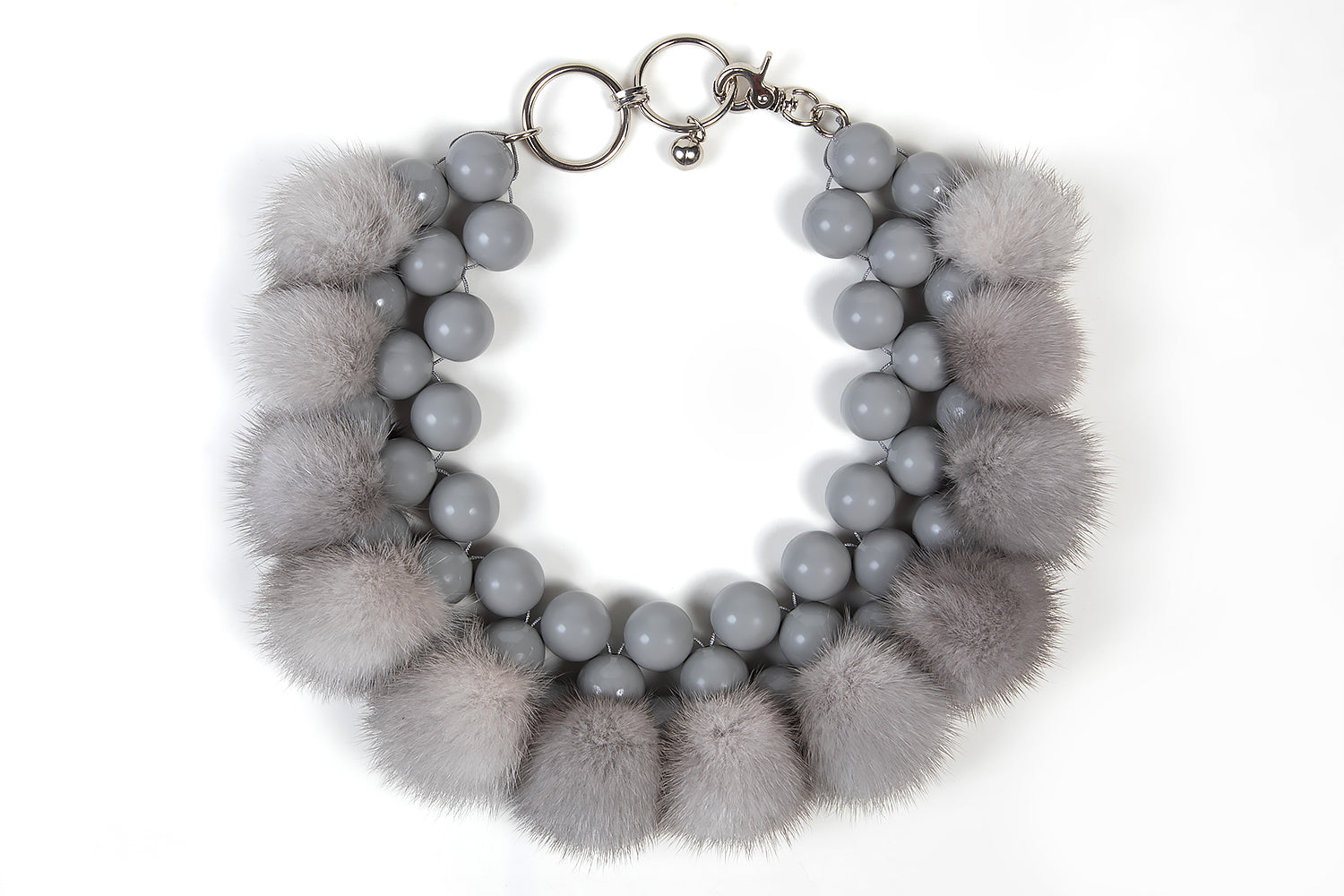 COLLAR THEODORA GRIS - Tacchy World - Official Online Store